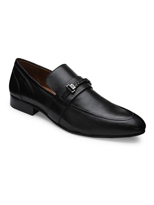 black leather slip on loafers - 19945460 - Very Small Image - 1
