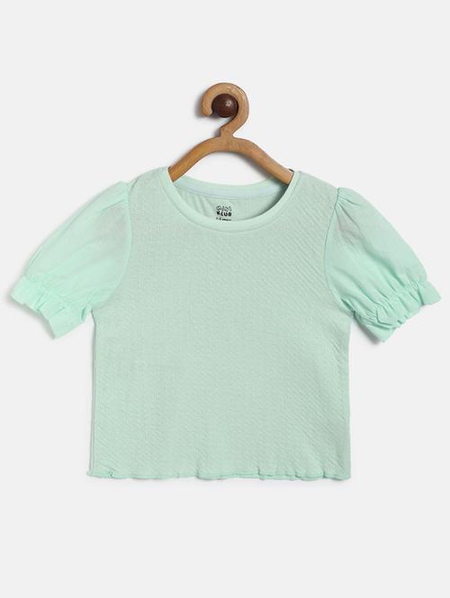 girls solid cotton top - 19945745 - Very Small Image - 1