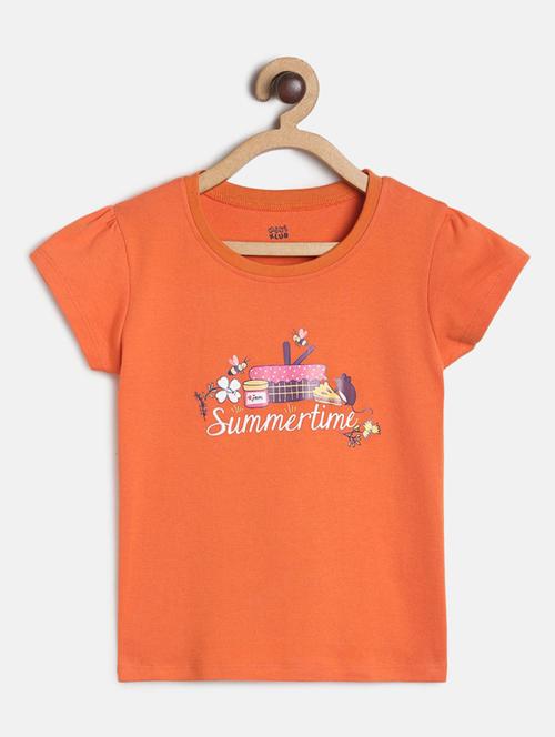 girls printed cotton top - 19945759 - Very Small Image - 1