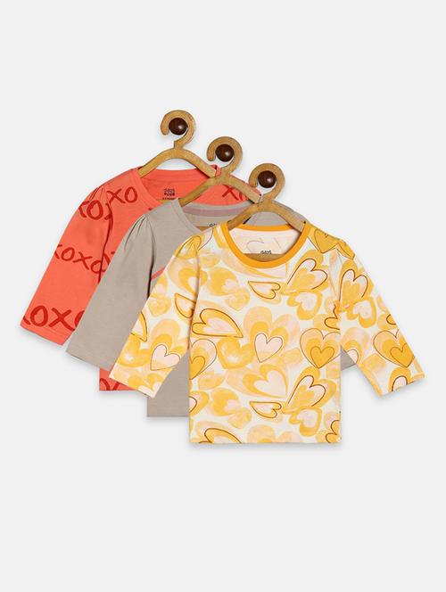 girls round neck combo - 19945854 - Very Small Image - 1