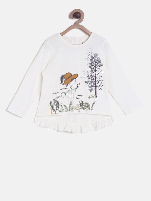 girls printed cotton top - 19945933 - Very Small Image - 1