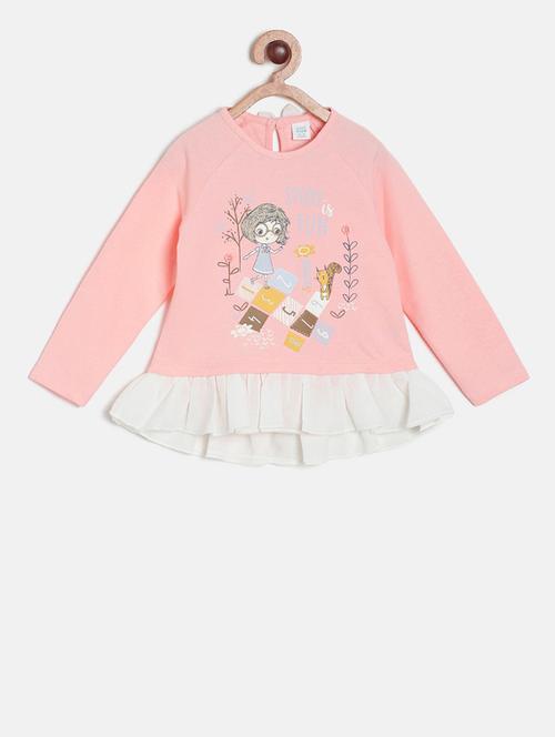 girls printed cotton top - 19946040 - Very Small Image - 1