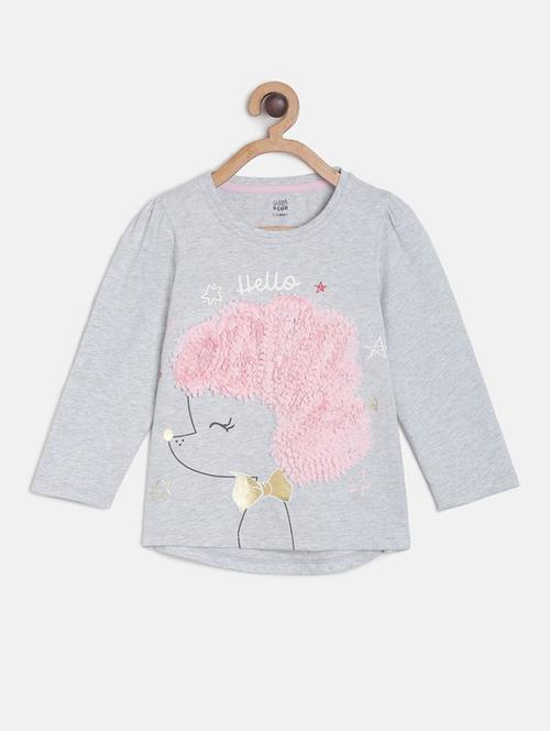 girls crew neck top - 19946135 - Very Small Image - 1