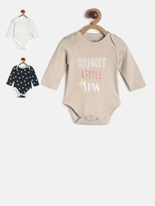 printed cotton regular onesies - 19946237 - Very Small Image - 1