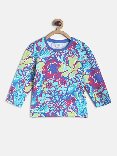 round neck printed regular top - 19946256 - Very Small Image - 1