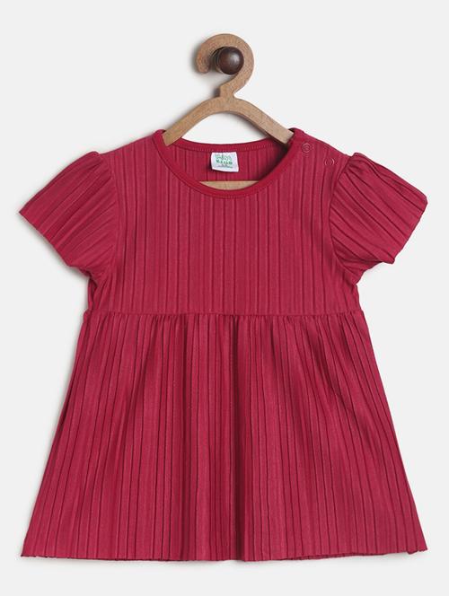 round neck stripes frock - 19946312 - Very Small Image - 1