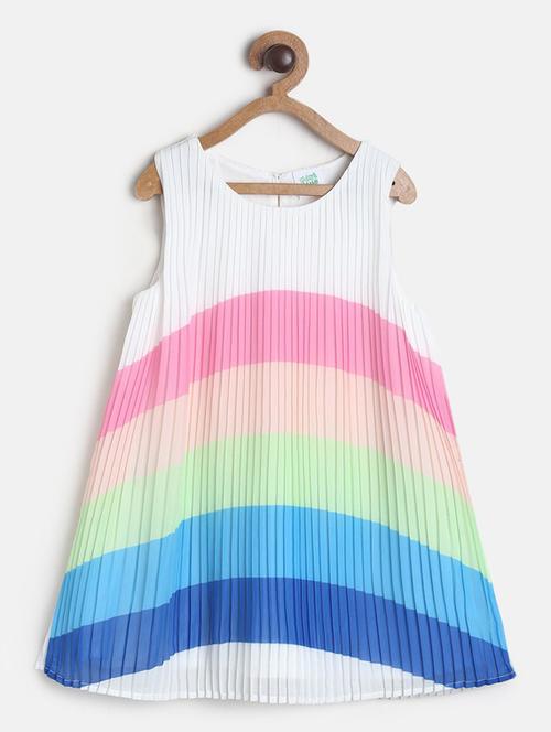 girls round neck sleeveless frock - 19946331 - Very Small Image - 1
