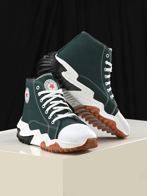color block canvas lace up sneaker - 19946981 - Very Small Image - 1
