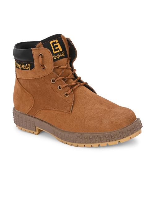 tan leather lace up boots - 19947366 - Very Small Image - 1