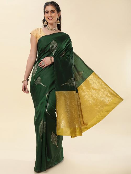 self designed banarasi saree with blouse - 19947906 - Very Small Image - 1