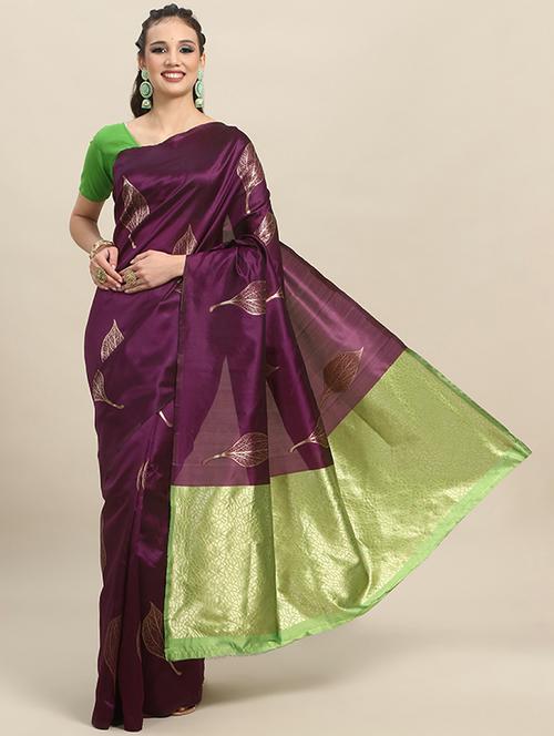 self designed banarasi saree with blouse - 19947907 - Very Small Image - 1