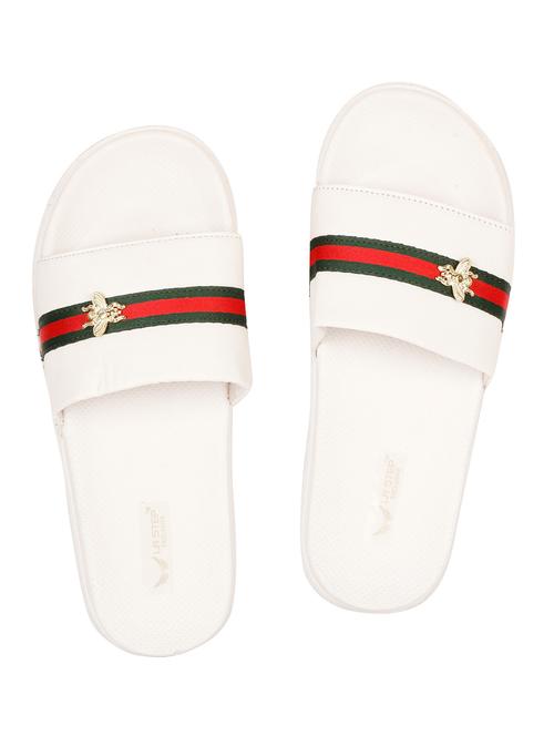 white slip on flip flops - 19948183 - Very Small Image - 1