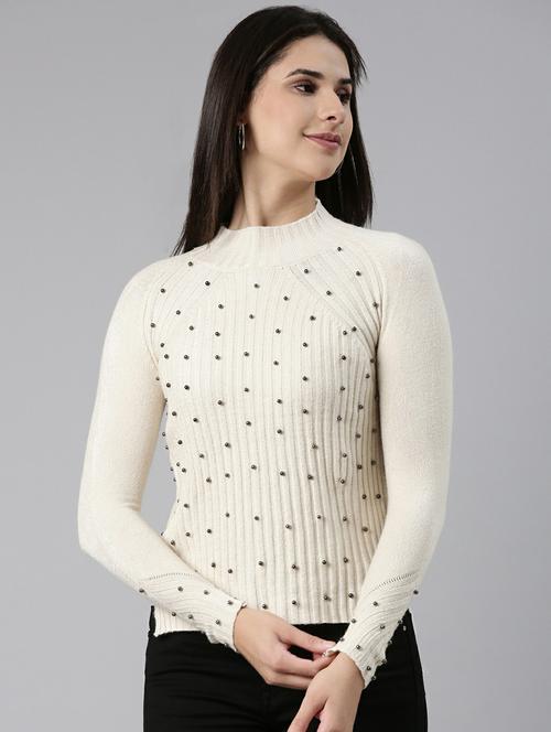 women's straight high neck top - 19948380 - Very Small Image - 1