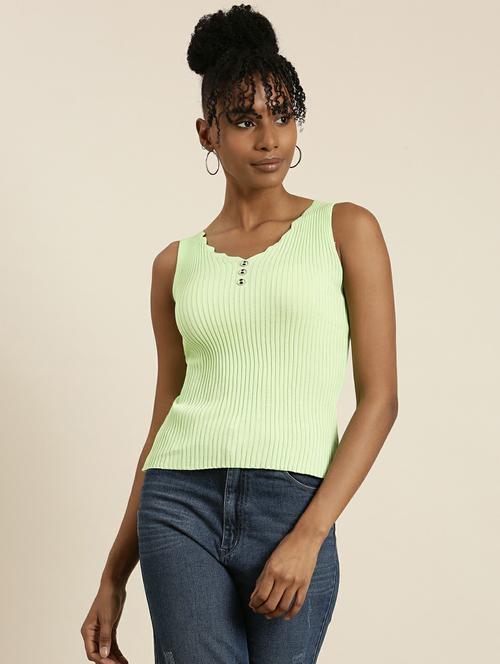 green acrylic tank top - 19948673 - Very Small Image - 1