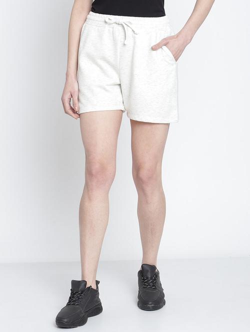 drawstring waist solid regular shorts - 19950672 - Very Small Image - 1
