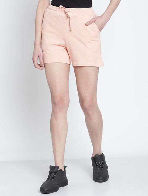 drawstring waist solid regular shorts - 19950673 - Very Small Image - 1
