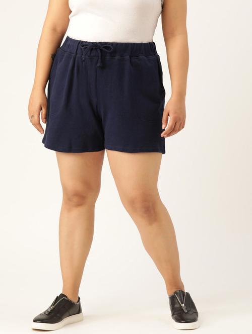 mid rise solid regular shorts - 19950726 - Very Small Image - 1