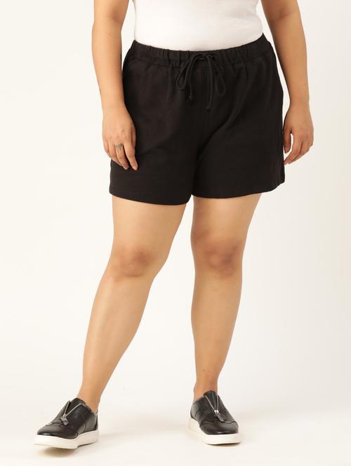 mid rise solid regular shorts - 19950727 - Very Small Image - 1