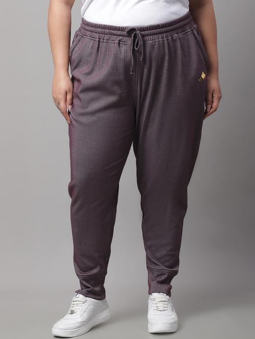 brown cotton track pants - 19950758 - Very Small Image - 1