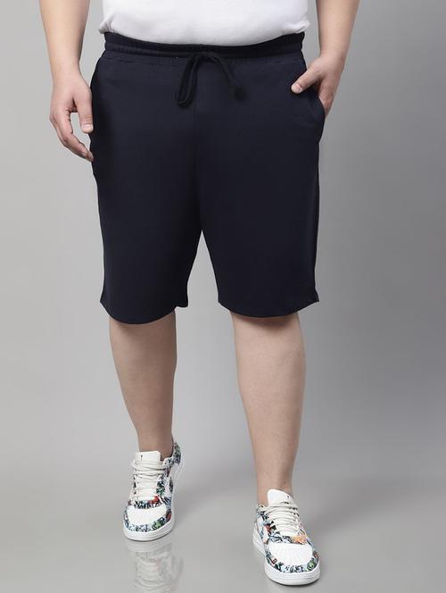 mid rise solid cotton shorts - 19950790 - Very Small Image - 1