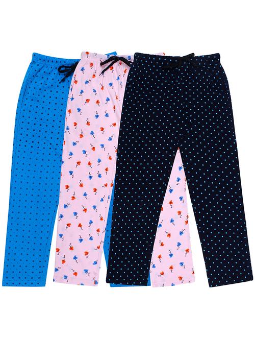 girls printed nightwear pyjama set combo - 19953751 - Very Small Image - 1