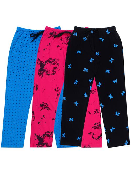 girls printed nightwear pyjama set combo - 19953758 - Very Small Image - 1
