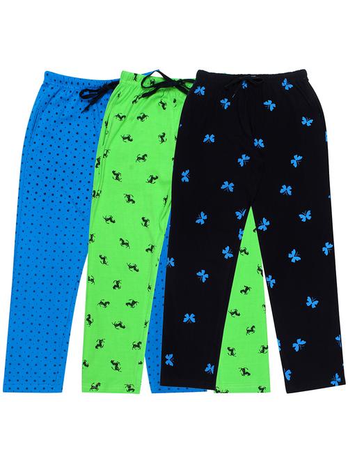 girls printed nightwear pyjama set combo - 19953767 - Very Small Image - 1