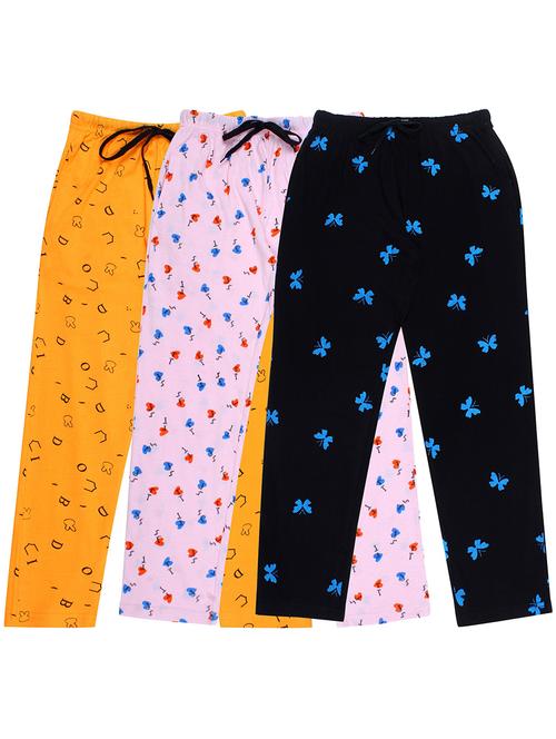 girls printed nightwear pyjama set combo - 19953775 - Very Small Image - 1