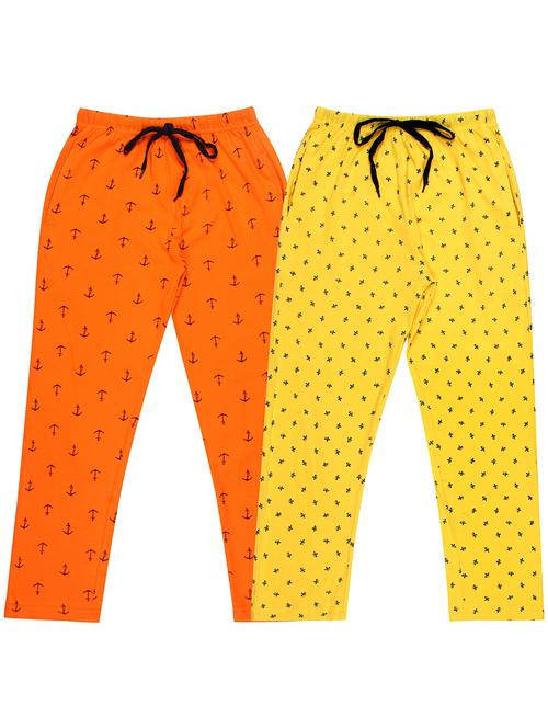 girls printed nightwear pyjama set combo - 19953808 - Very Small Image - 1