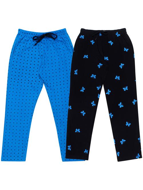 girls printed nightwear pyjama set combo - 19953828 - Very Small Image - 1