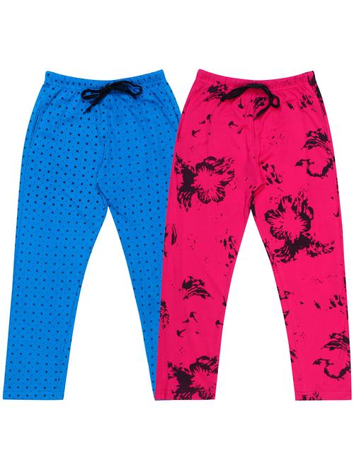girls printed nightwear pyjama set combo - 19953833 - Very Small Image - 1