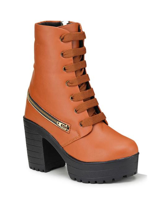tan synthetic ankle boots - 19954296 - Very Small Image - 1