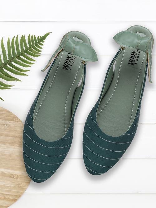 stripes synthetic slip on flats - 19954513 - Very Small Image - 1