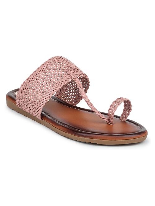 pink weaving slip on sandal - 19954579 - Very Small Image - 1