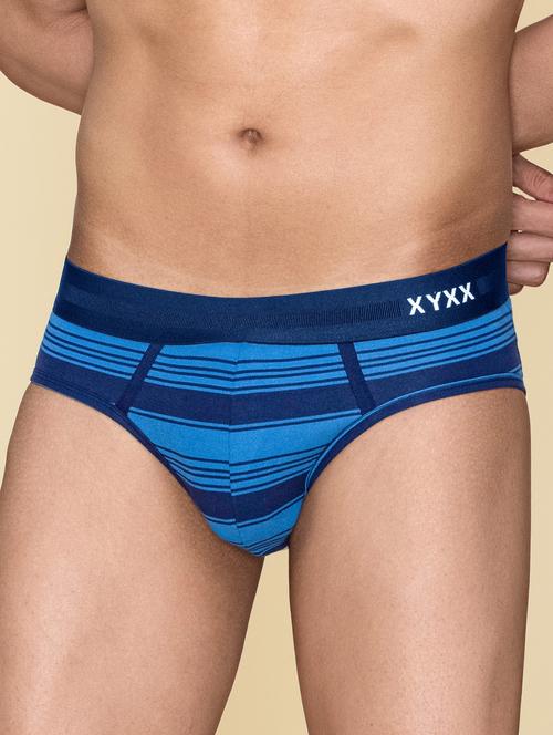 light blue cotton blend brief - 19955139 - Very Small Image - 1