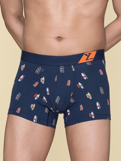 dark blue cotton blend brief - 19955185 - Very Small Image - 1
