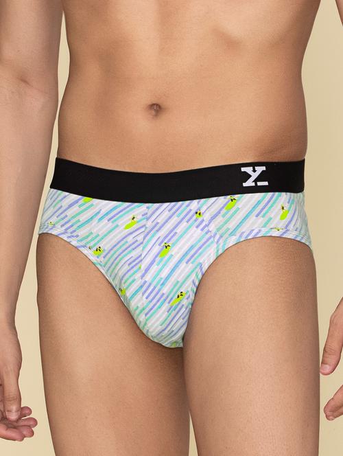 blue pure cotton brief - 19955213 - Very Small Image - 1
