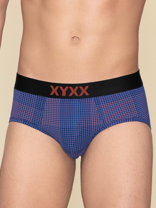 dark blue cotton blend brief - 19955235 - Very Small Image - 1