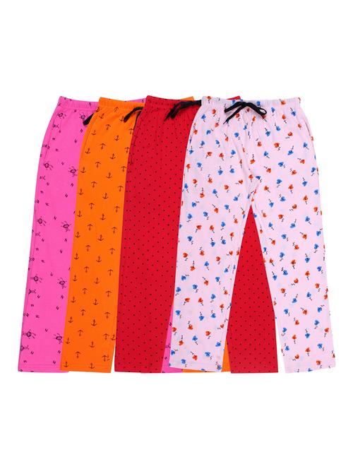 girls printed cotton pyjama combo - 19955933 - Very Small Image - 1