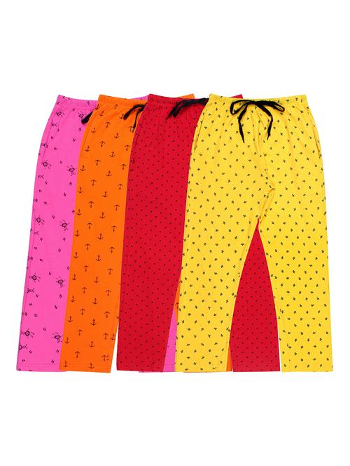 girls printed cotton pyjama combo - 19955934 - Very Small Image - 1