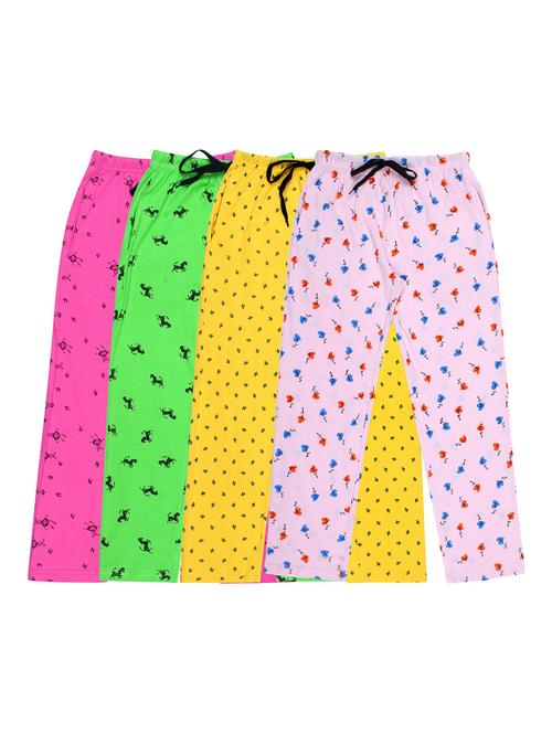 girls printed cotton pyjama combo - 19955945 - Very Small Image - 1