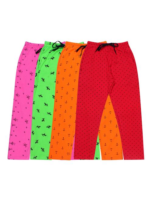 girls printed cotton pyjama combo - 19955959 - Very Small Image - 1