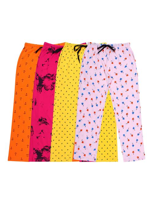 girls printed cotton pyjama combo - 19956000 - Very Small Image - 1