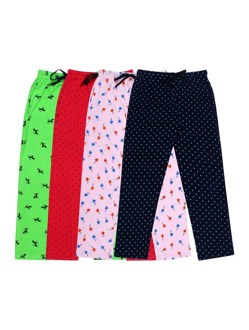girls printed cotton pyjama combo - 19956011 - Very Small Image - 1