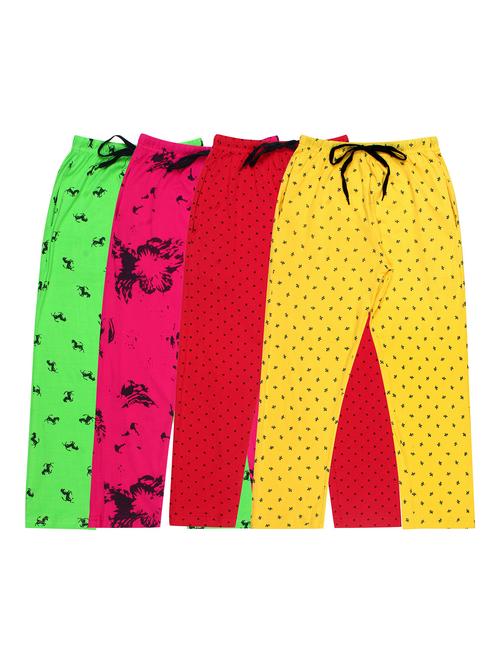 girls printed cotton pyjama combo - 19956024 - Very Small Image - 1