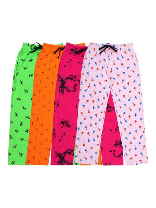 girls printed cotton pyjama combo - 19956037 - Very Small Image - 1