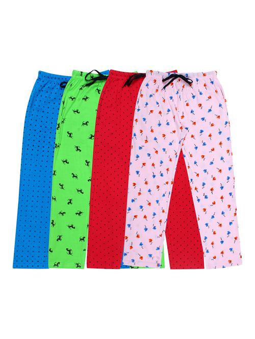 girls printed cotton pyjama combo - 19956123 - Very Small Image - 1