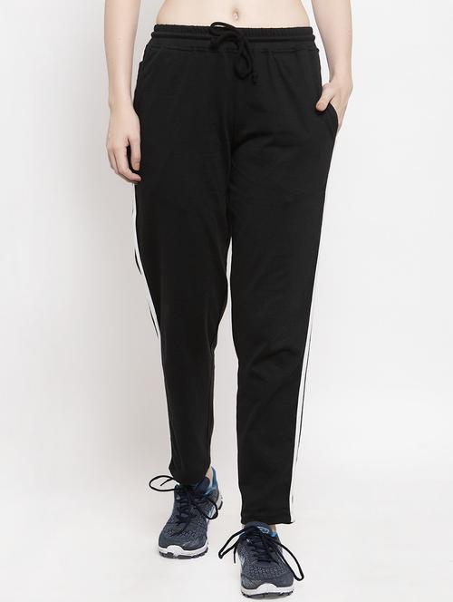 black cotton track pants - 19956656 - Very Small Image - 1