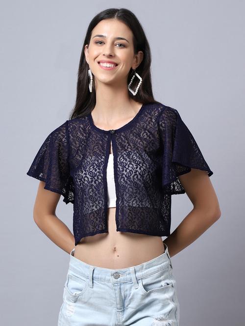 raschel knit regular shrug - 19956754 - Very Small Image - 1