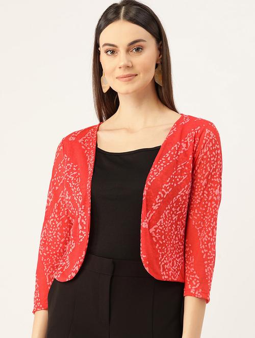 curve hem printed regular shrug - 19956755 - Very Small Image - 1